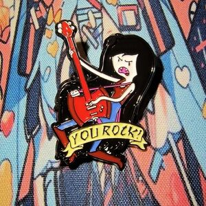 Women’s Accessories Marceline from Adventure Time You Rock Guitar Enamel Pin